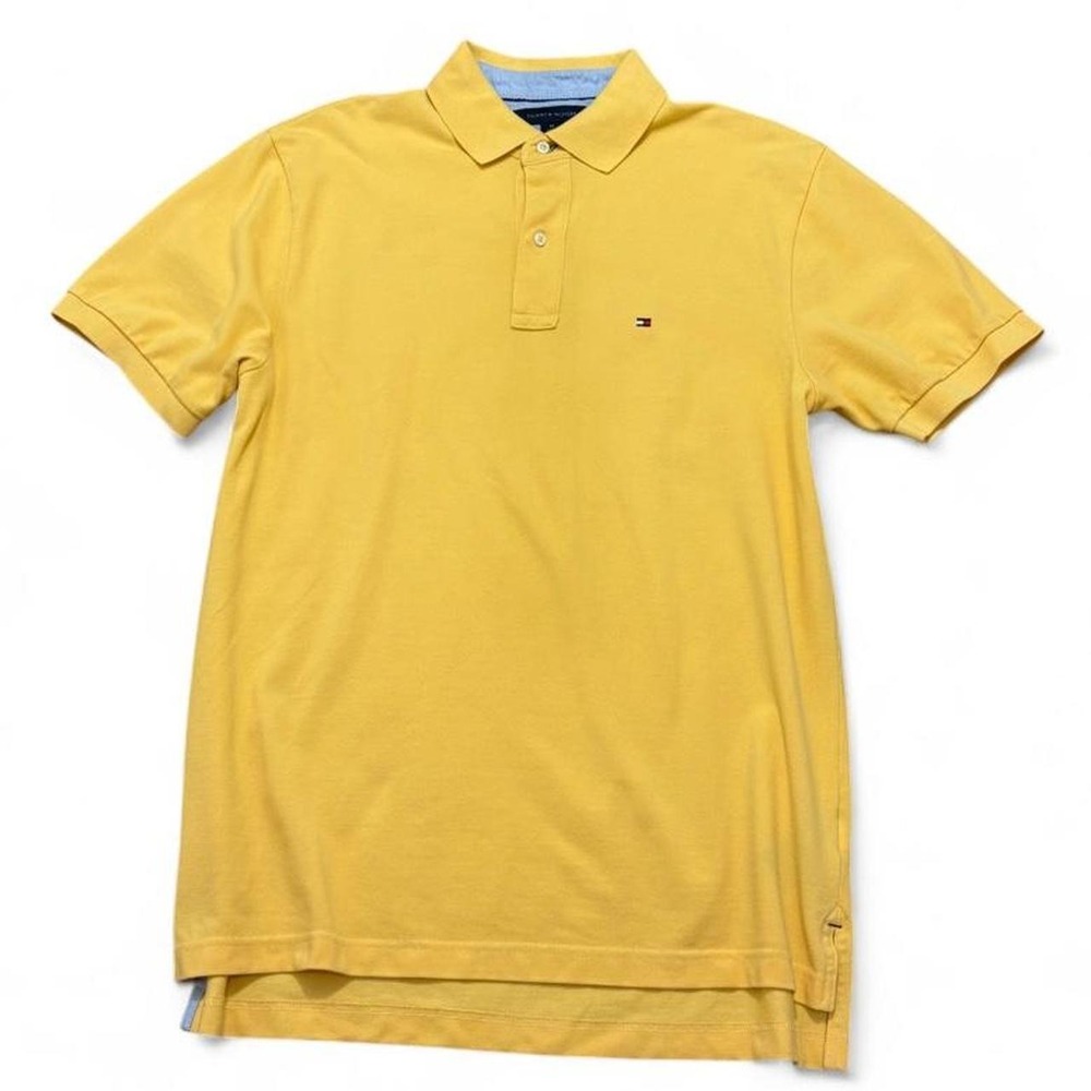 Preppy Classic Polo Tommy Hilfiger Pastel Yellow shirt Size M Closet Staple
